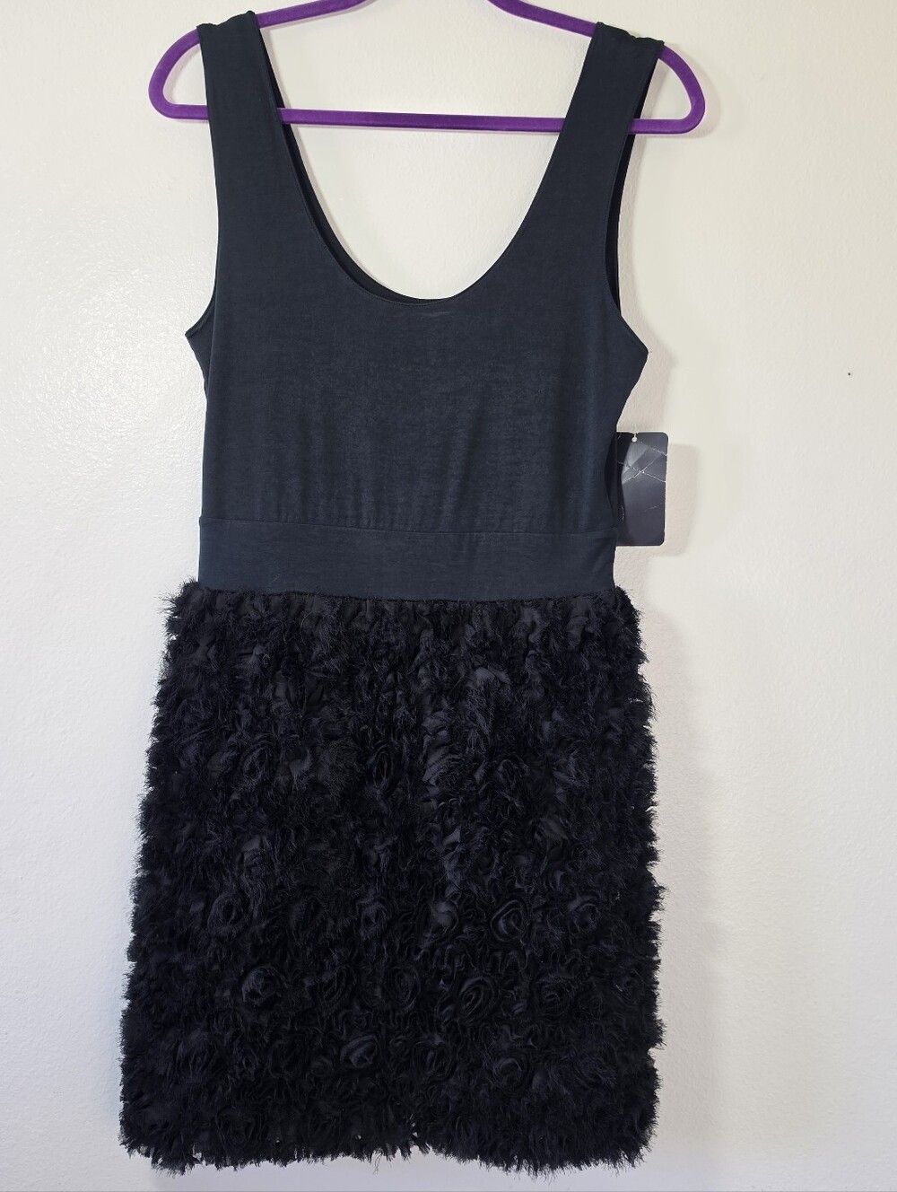 This Zara sleeveless black mini dress Large